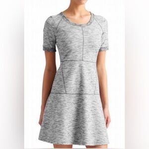 Athleta En Route Ponte Heathered Gray Dress